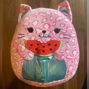 Squishmallow Dalha the Cat with watermelon 12” plush